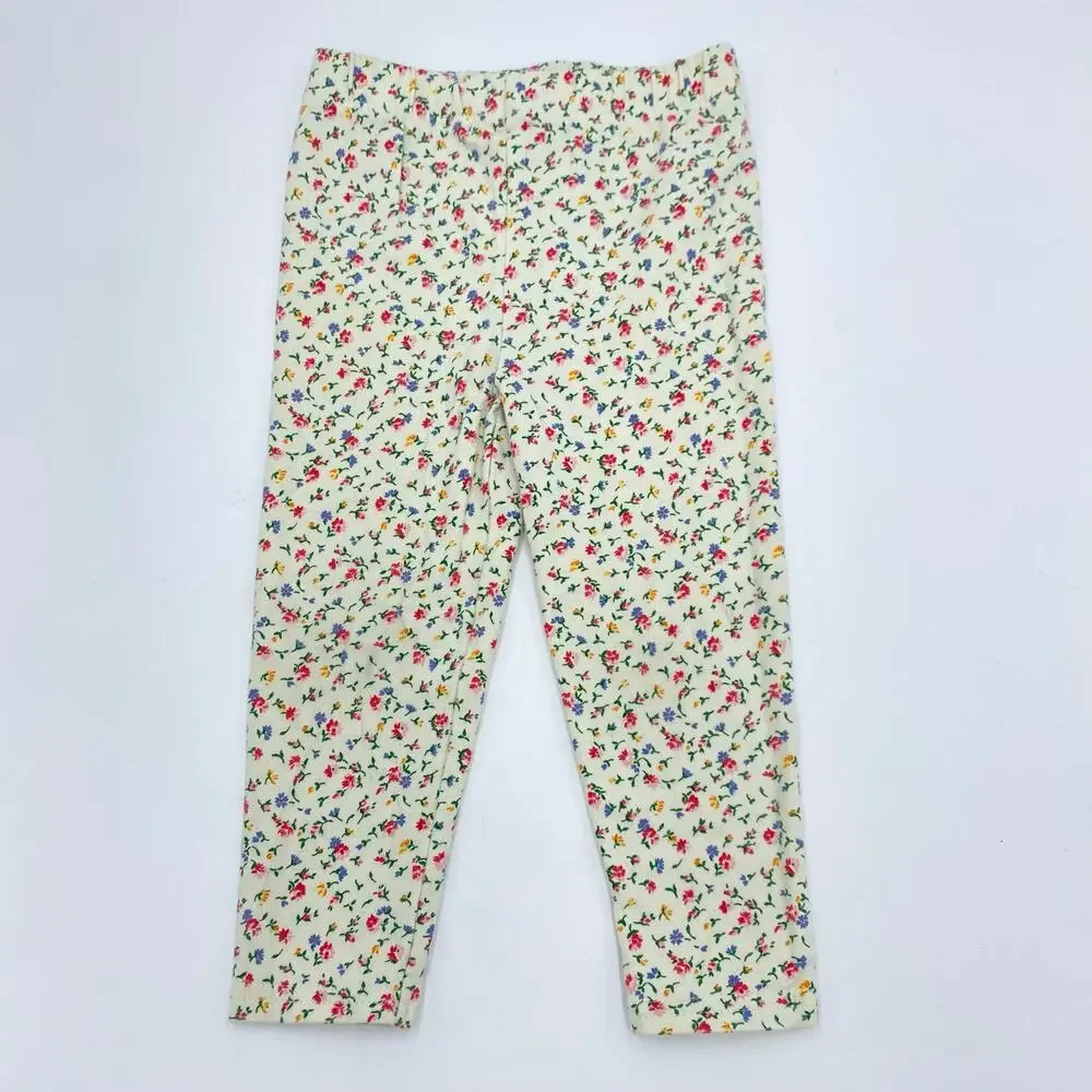 Ralph Lauren Baby Girl's Mini Floral Pull On Pants Size 18M